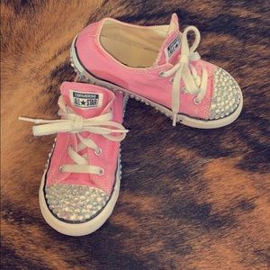 Bling converse! Like new!
